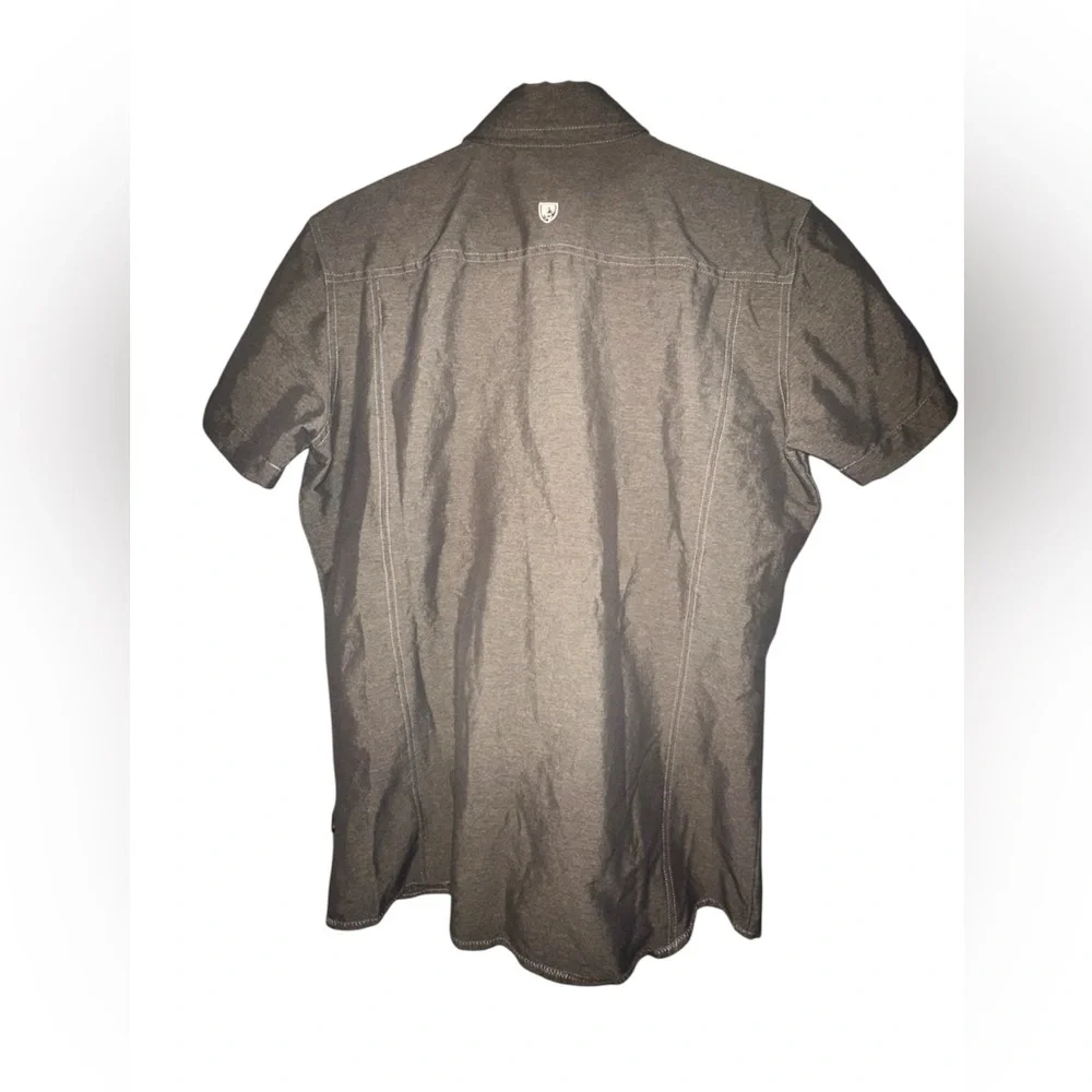 Kuhl Men’s Shirt L Born In The Mountains Short Sleeve Button-Up Checkered Size S - Picture 2 of 5